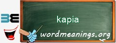 WordMeaning blackboard for kapia